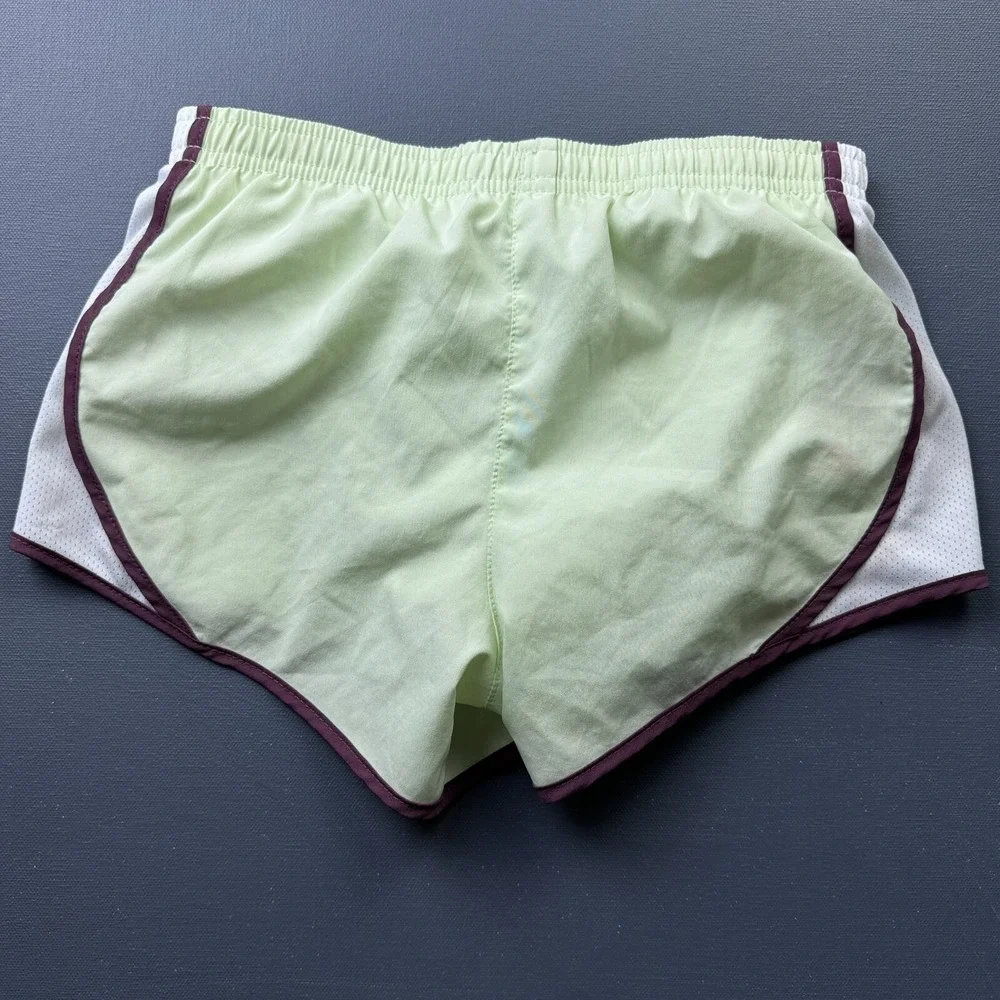Nike Dri-FIT Women's Size Small Running Shorts Green Purple Athletic Gym Workout
